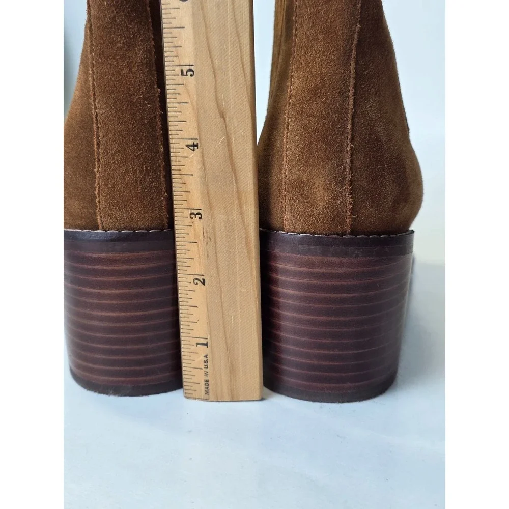 Nordstrom Nohazina-Lea Women's Boots Size 12 M Brown Suede‎ Leather Ankle Shoes